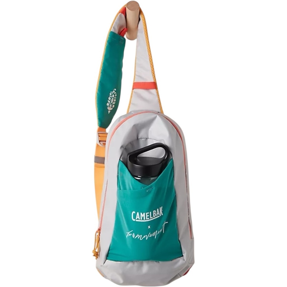 Free People Teal and Gray Backpack